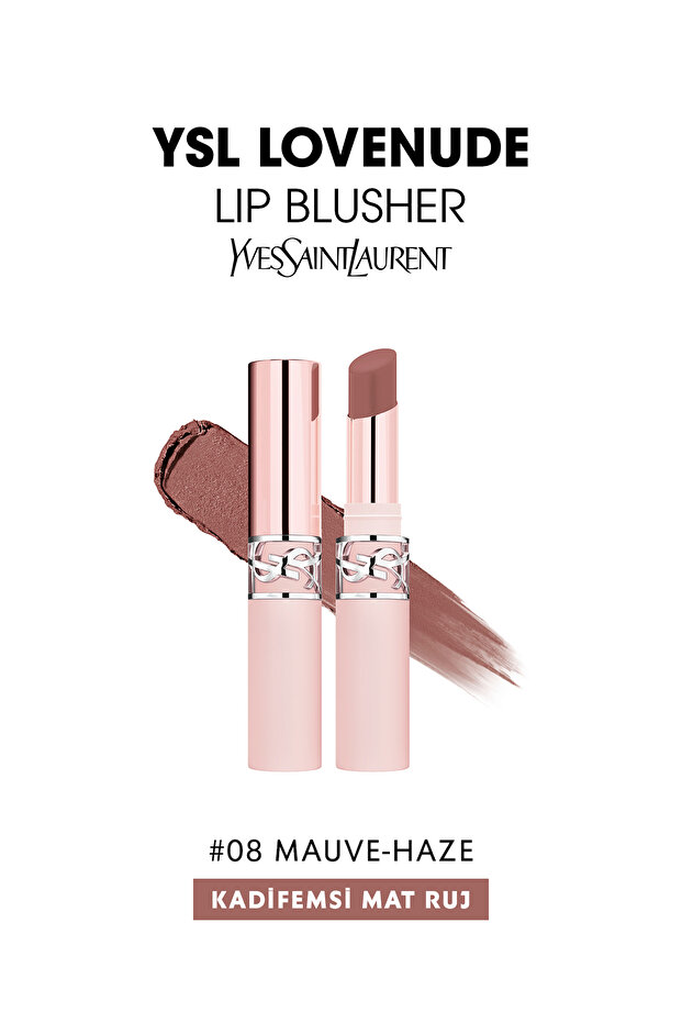 Yves Saint Laurent Ysl Lovenude Lip Blusher Kadifemsi Mat Ruj 08 Mauve-Haze 3614274598933