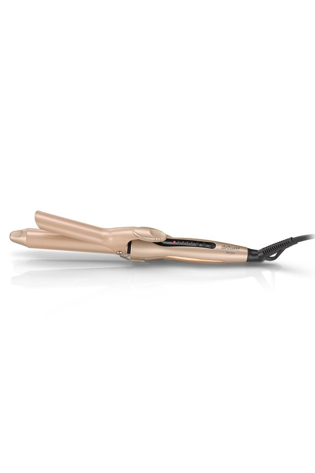Ar5033 Belisa Hair Curling Iron Keratin and Argan Oil K With Scarf Ceramic Plate 25mm, Sand Beige