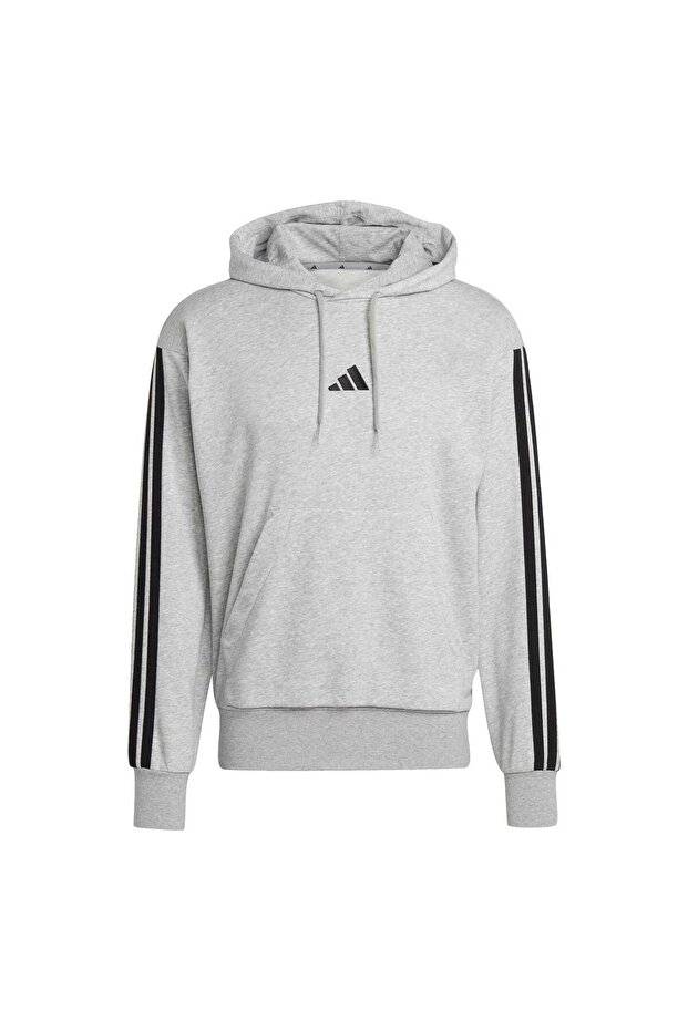 Essentials 3-Stripes French Terry Kapüşonlu Üst