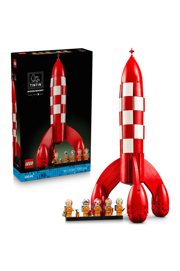 ® Ideas Tintin® Ay Roketi 21367 - Yetişkinler için Dekoratif Model Yapım Seti (1283 Parça) - 1