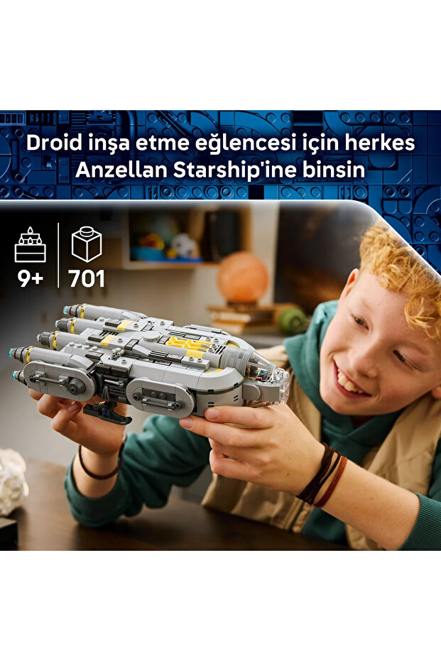 ® Star Wars: Mandalorian ve Grogu™ Anzellan Starship’i 75445 - 9+ için Oyuncak Yapım Seti (701P) - 6
