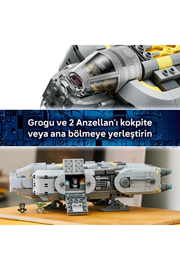 ® Star Wars: Mandalorian ve Grogu™ Anzellan Starship’i 75445 - 9+ için Oyuncak Yapım Seti (701P) - 9