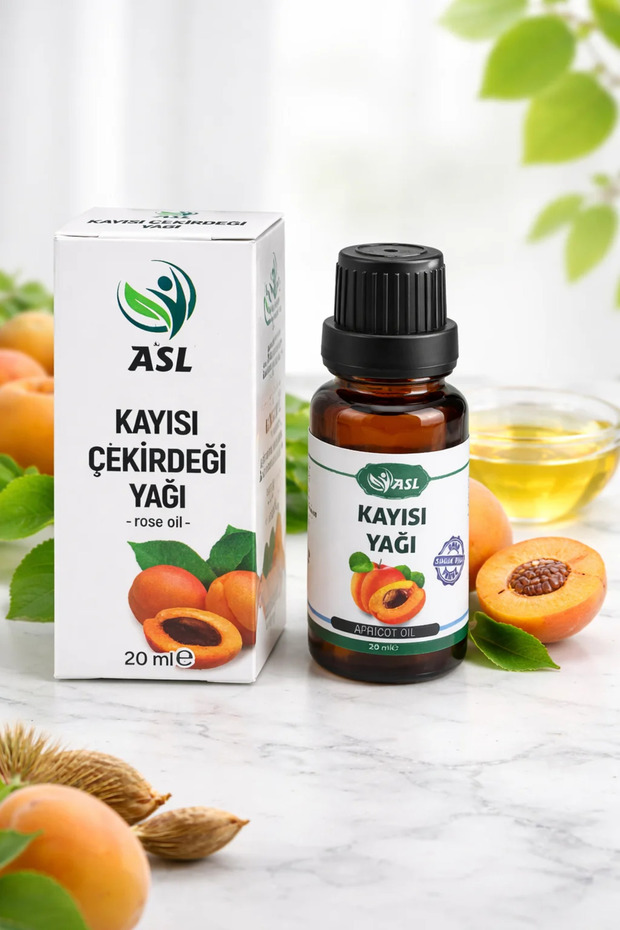 100% Natural Pure Apricot Kernel Oil 20 ml – Anti-Wrinkle, Skin Moisturizer & Hair Care Oil