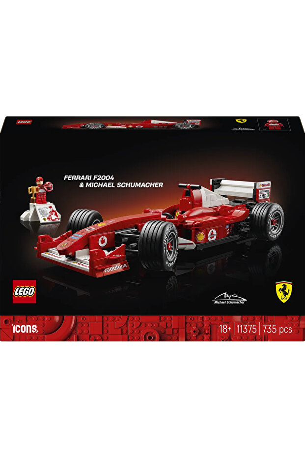 LEGO® Icons Ferrari F2004 ve Michael Schumacher 11375 - 18+ Yaş İçin Yapım Seti (735) - 4