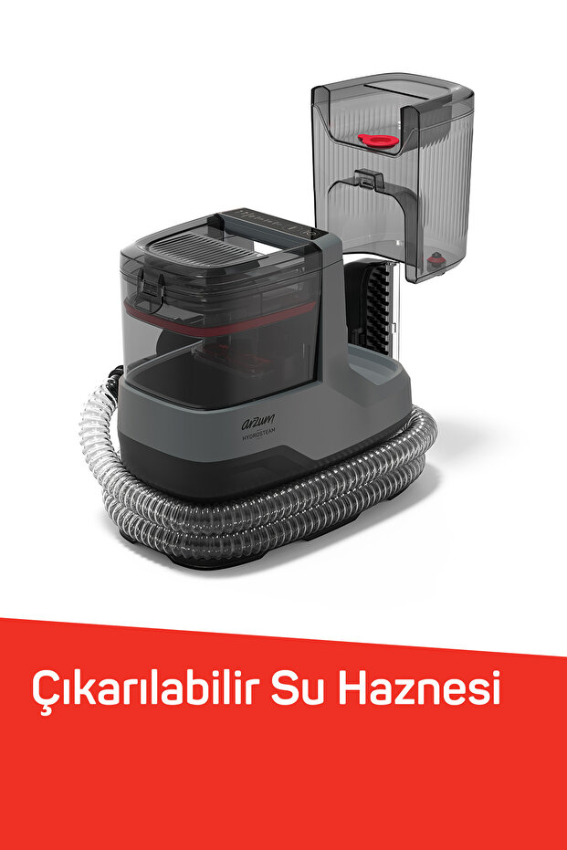 ARZUM HYDROSTEAM BUHARLI TEMİZLEYİCİ VE LEKE ÇIKARICI - GRİ AR4351 - 6