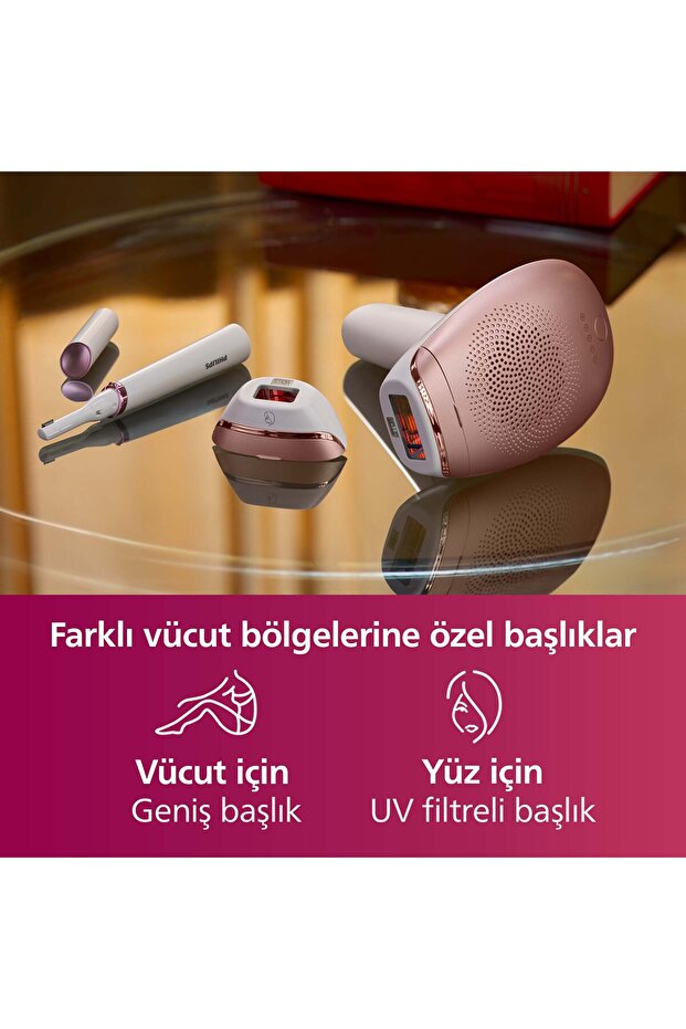 Lumea 7000 Serisi BRI921/00 IPL Tüy Alma, Tüy Kısaltıcı,Vücut ve Yüz için 2 Başlık, Çanta - 6
