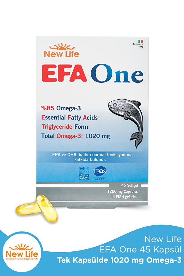 Efa One 45 Kapsül Balık Yağı 1020 Omega 3 - 1