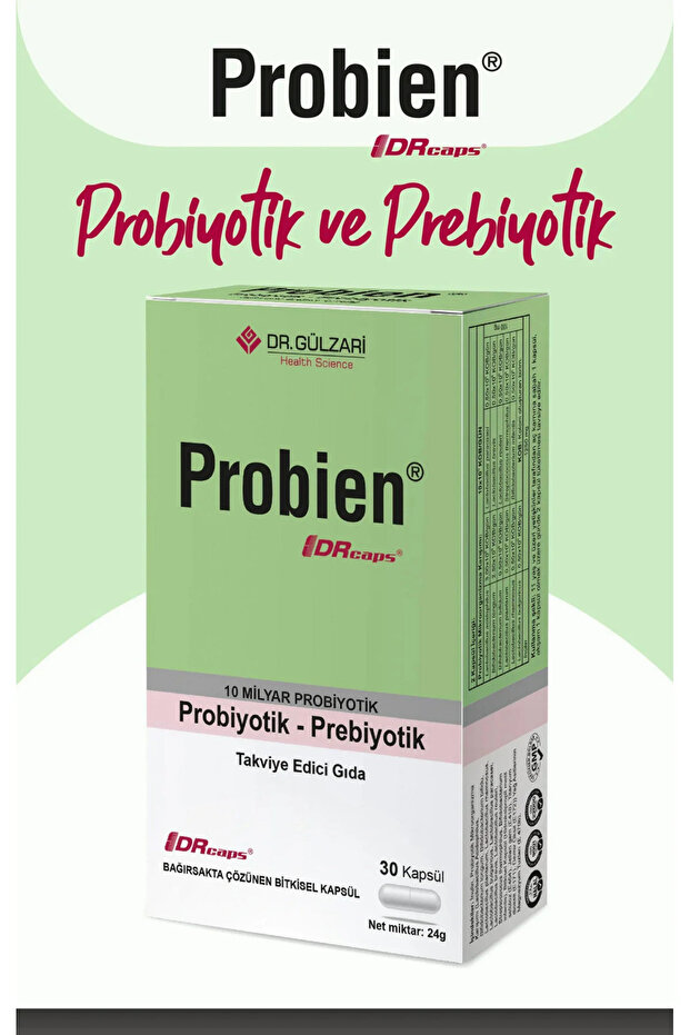 30 DRcaps 10 Milyar KOB 11 Suş Probiyotik ve Prebiyotik + İnülin 625 mg 30 Kapsül - 1