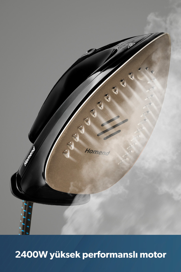 Steamwork 1169H Buhar Kazanlı Ütü Siyah Mavi 2400 W - 5
