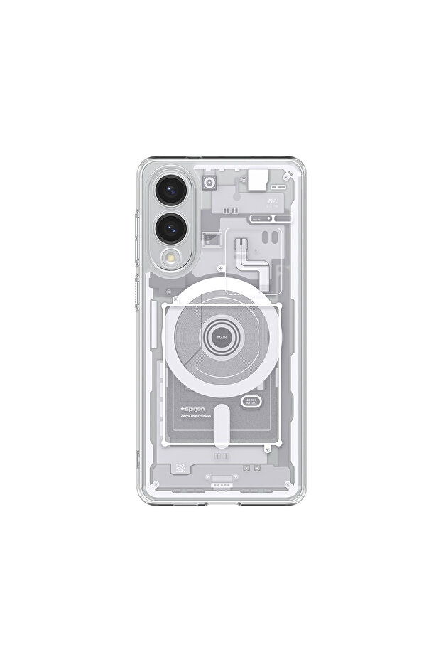 حافظة Galaxy S25 Edge Ultra Hybrid مع MagFit Zero One White - ACS09417