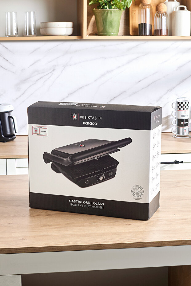 x Beşiktaş Lisanslı Gastro Grill Glass 6 Dilim Kapasiteli Logo Plakalı Tost Makinesi 2400 W - 13