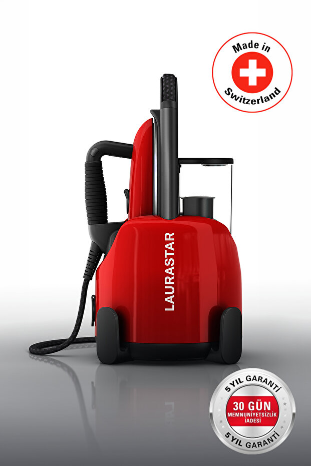 Lift Buhar Kazanlı Ütü - Kırmızı (%100 Kuru Buhar Teknolojisi, %50 Zaman Tasarrufu) - 1
