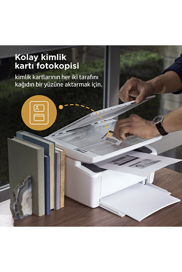LaserJet M141w Tarayıcı Fotokopi Wifi Siyah beyaz Lazer Yazıcı 7MD74A - 8