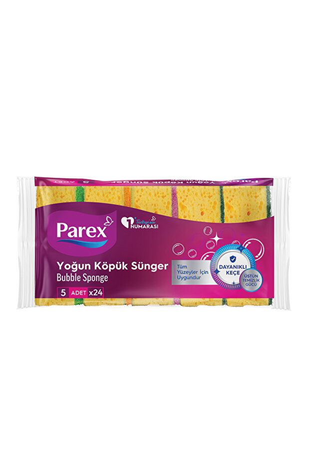 Bubble Sponge Flat 5 Pack 24 Pack 1 Box - 2