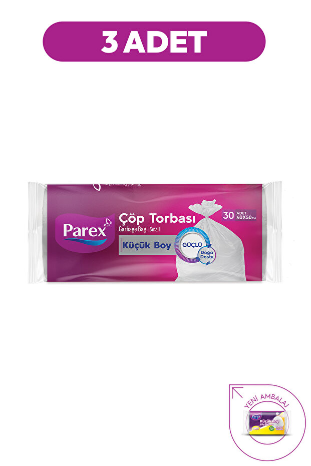 Güçlü Çöp Torbası Mini Boy 3 Adet