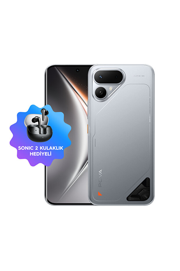 TECNO Pova Curve 2 5G 8/256 GB Eriyen Gümüş