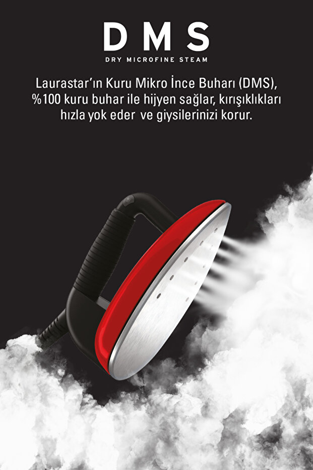 Lift Buhar Kazanlı Ütü - Kırmızı (%100 Kuru Buhar Teknolojisi, %50 Zaman Tasarrufu) - 3