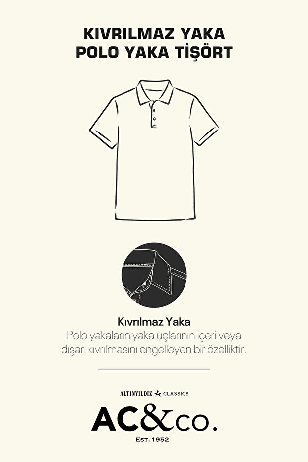 Erkek Lacivert %100 Pamuk Kıvrılmaz Pike Polo Yaka Slim Fit Dar Kesim Tişört - 6