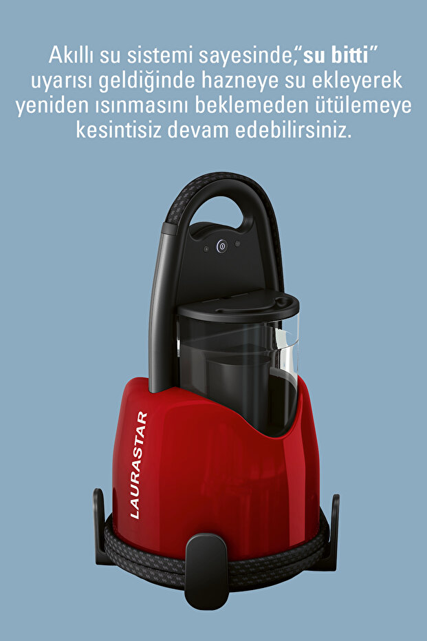 Lift Buhar Kazanlı Ütü - Kırmızı (%100 Kuru Buhar Teknolojisi, %50 Zaman Tasarrufu) - 12