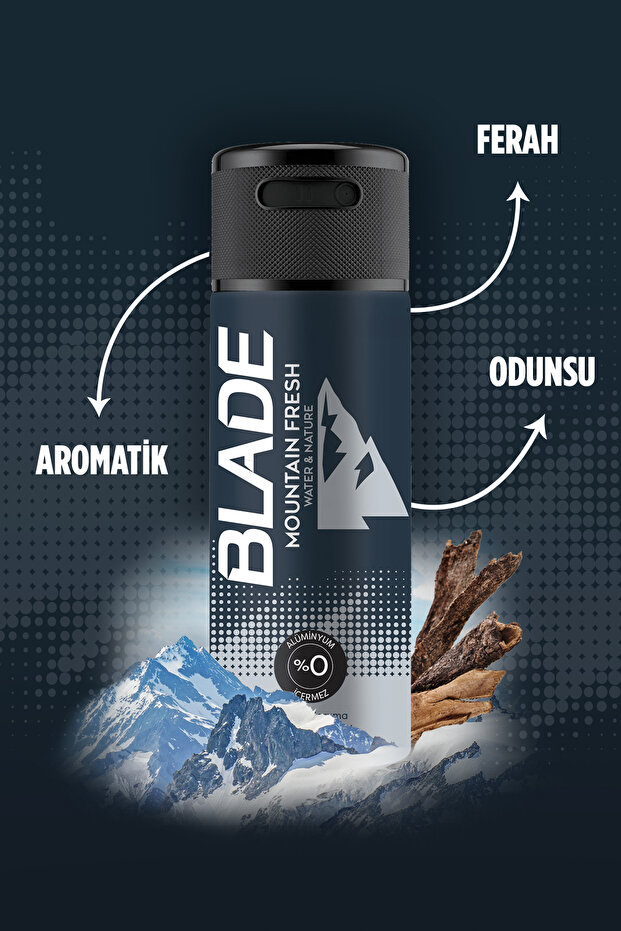 Erkek Deodorant (Artificial Intelligence, Deep Chill, Mountain Fresh) 4x150 Ml Leke Bırakmaz - 5