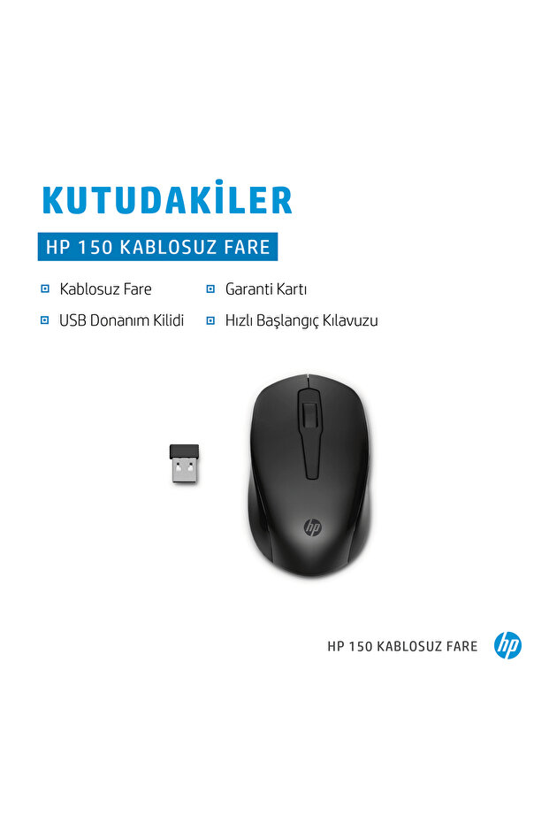 150 2S9L1AA Siyah Kablosuz Mouse 1600Dpı 2.4GHZ - 4