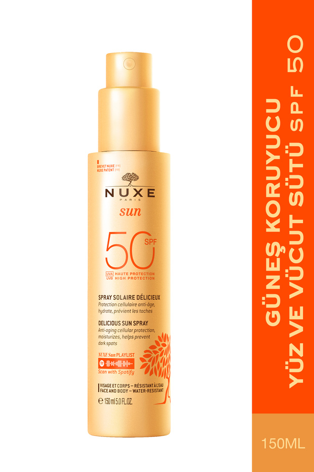 Sun Spray Spf 50 Güneş Koruyucu Yüz Ve Vücut Sütü 150 ml
