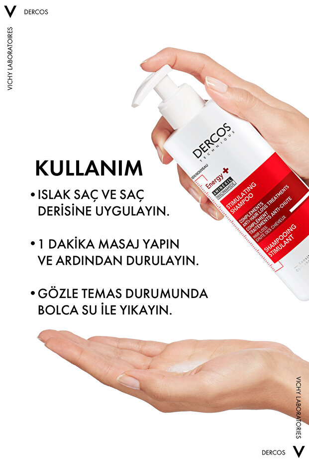 Dercos Energisant Saç Dökülmesine Karşı Şampuan 400 ml - 7