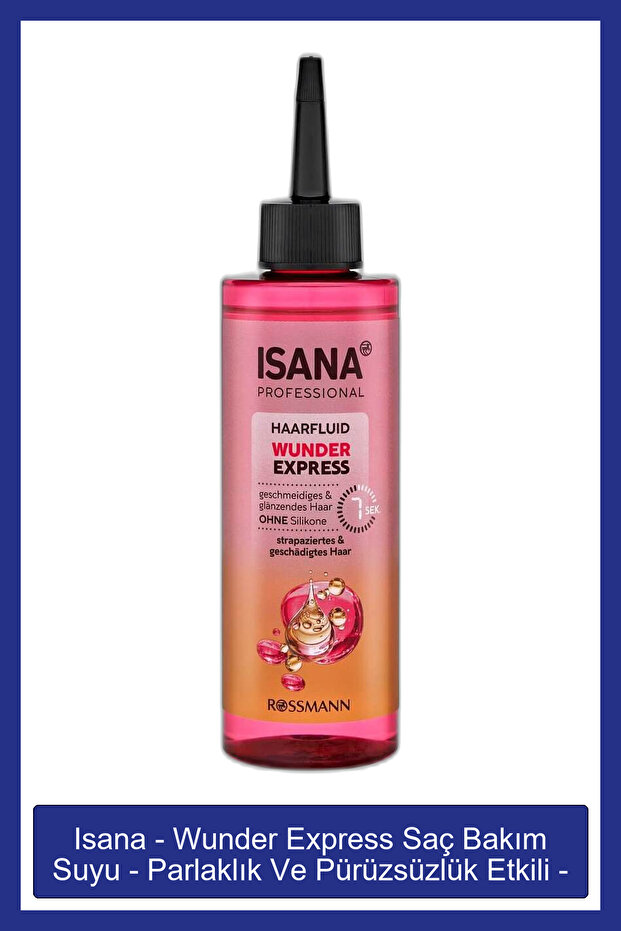 - Wunder Express Saç Bakım Suyu - Parlaklık Ve Pürüzsüzlük Etkili - 200 ml - 1