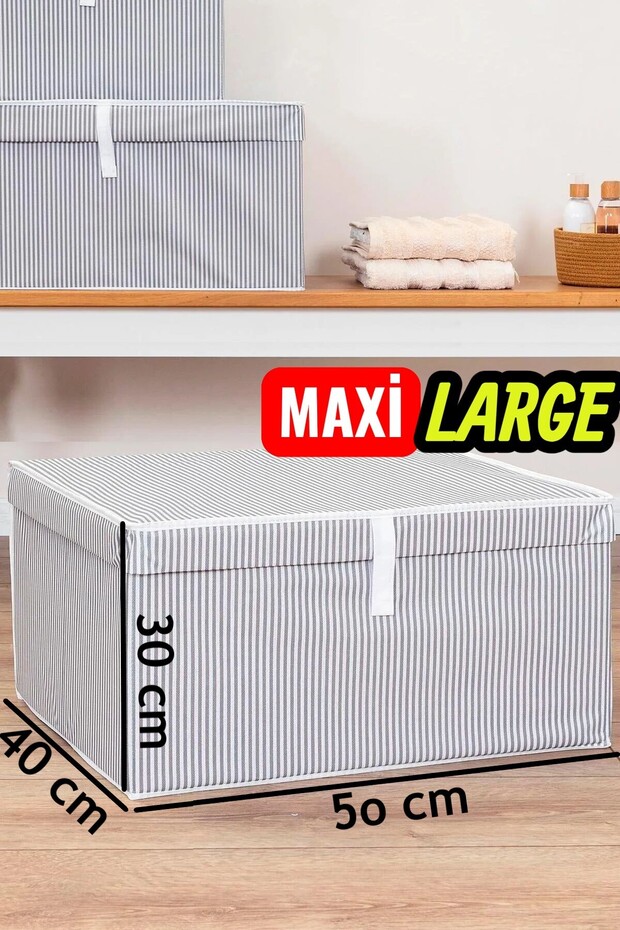 Helen's Home Large Boy Kıyafet Düzenleyici Hurç 50x40x30 cm Katlanır Elbise Saklama Kutusu Organizer