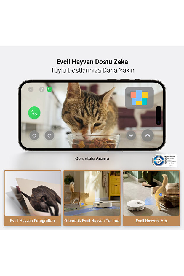 Qrevo Curv 2 Flow Akıllı Robot Süpürge 20.000 Pa - Beyaz - 8