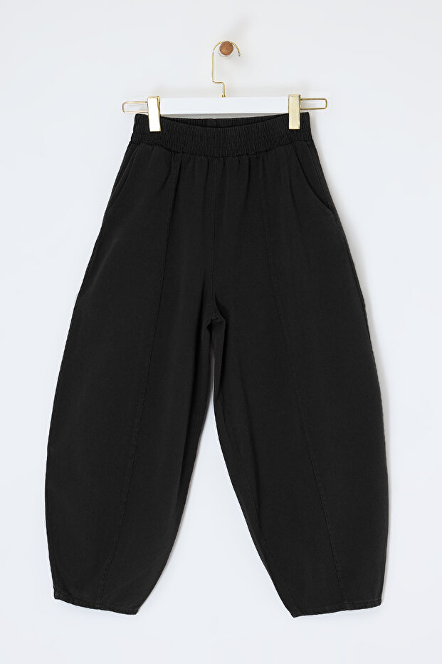 Siyah Gabardin Pantolon TDRSS26JE00016 - 5