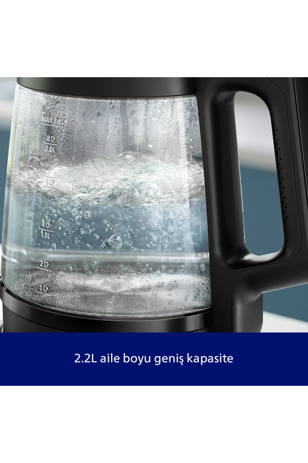5000 Serisi Çay Makinesi, 2.2 Litre, 1900W, Çay ve Mama Suyu hazırlama, HD7360/00 - 5