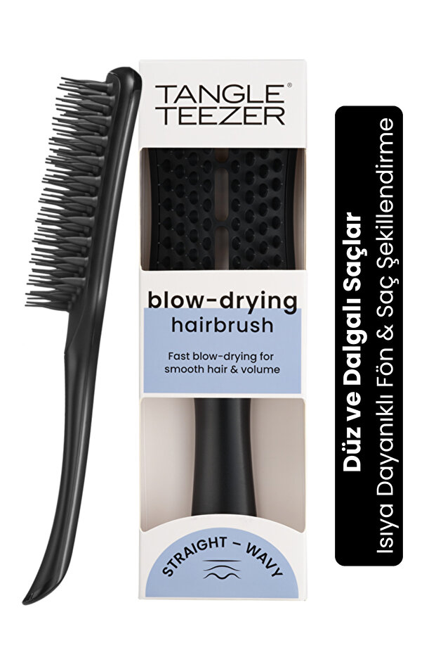 The Ultimate Blow Dry Jet Black Tüm Saç tipleri için Saç Şekillendirici Fön Fırçası-Tarak - 1