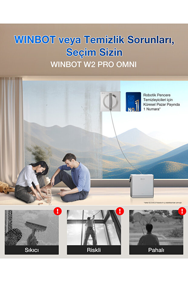 WINBOT W2 PRO Omni Cam Silme Robotu, 6'sı 1 Arada Çok Fonksiyonlu İstasyon - 3