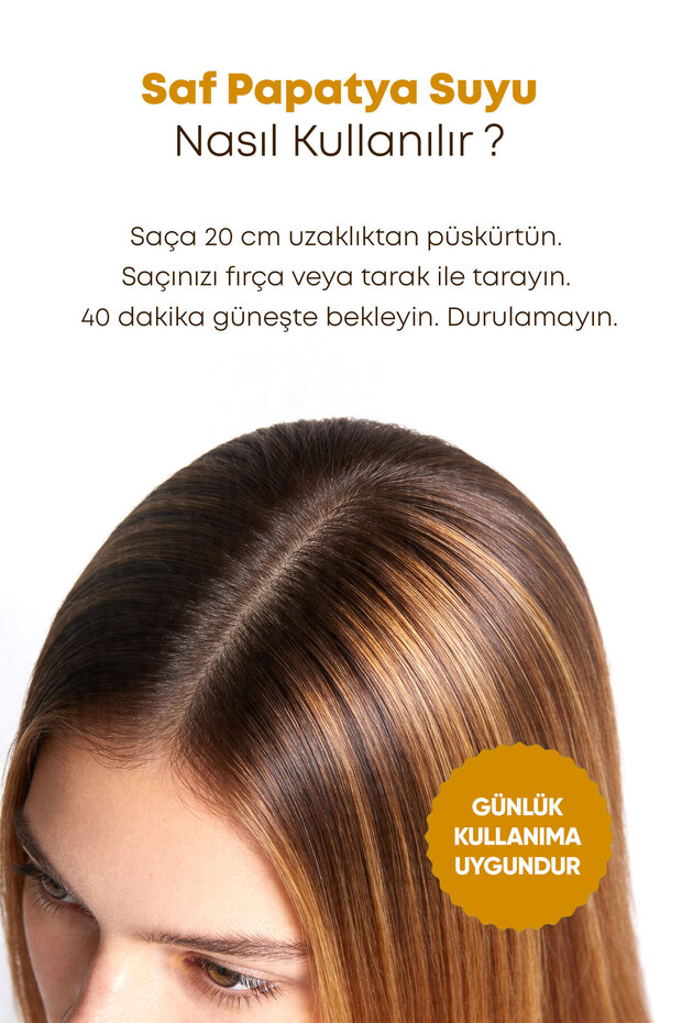 Saf Papatya Suyu & Hidrosolu, Saç Rengi Açıcı ve Parlaklık Verici Tonik Sprey 100 ml - 6