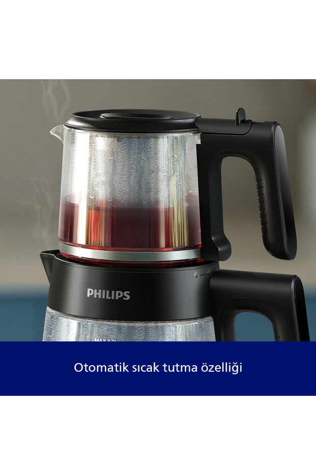 5000 Serisi Çay Makinesi, 2.2 Litre, 1900W, Çay ve Mama Suyu hazırlama, HD7360/00 - 6