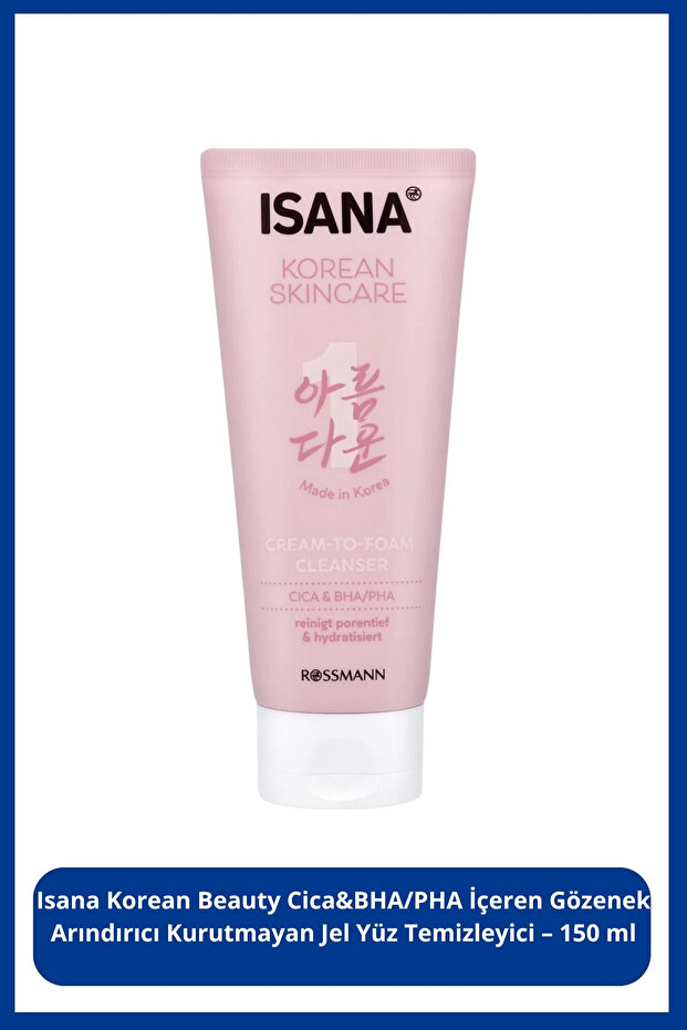 Korean Skincare Foam Cleanser Creamy Cica & Bha 150 ml