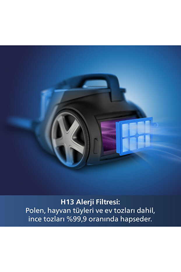 Marathon Ultimate Toz Torbasız Elektrikli Süpürge, PowerCyclone 10, TriActive Başlık, XB9125/07 - 5