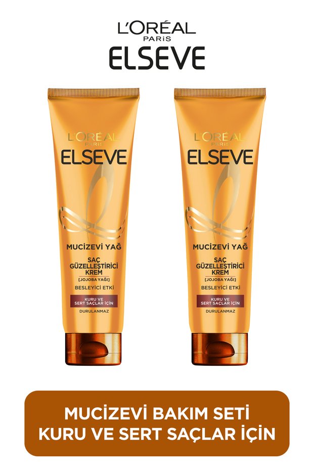 2-Pack Miraculous Oil Nourishing & Styling Hair Beautifying Cream 150 ml Dry and Hard Hair