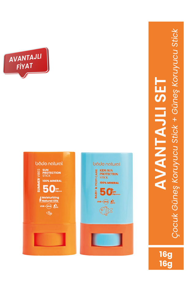 50 Spf Sunscreen Stick 16g & 50 Spf Children's Sunscreen Stick 16g