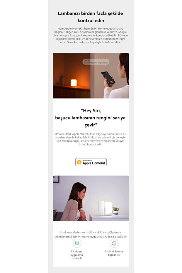 Mi Bedside Lamp 2 Akıllı Başucu Lambası - 12