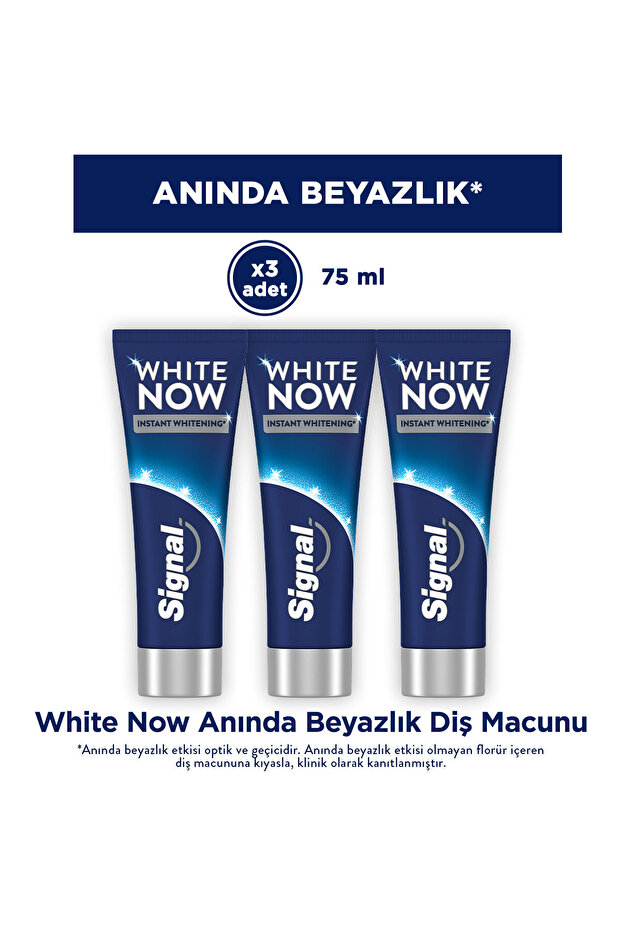 White Now Original - معجون أسنان مبيض 75 مل X3