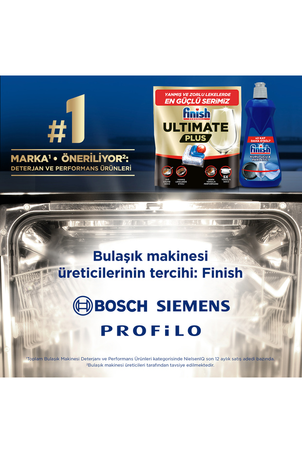 Ultimate Plus Hepsi Bir Arada 60 Kapsül Bulaşık Makinesi Deterjanı Tableti - 8