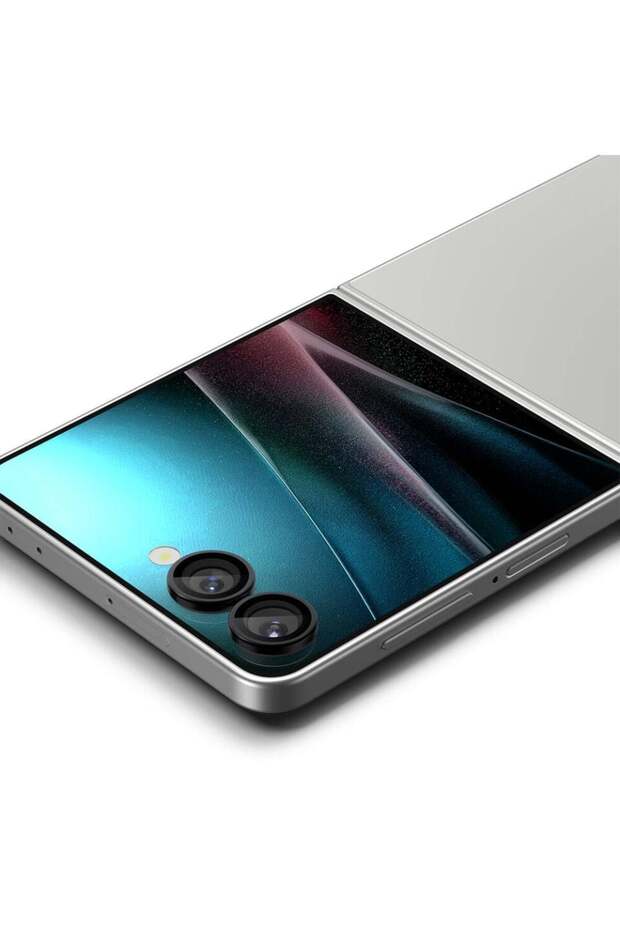 Galaxy Z Flip 7 Kamera Lens Camı Koruyucu Kolay K. GLAS.tR EZ Fit Optik Pro 2 Adet Black - AGL09587 - 5