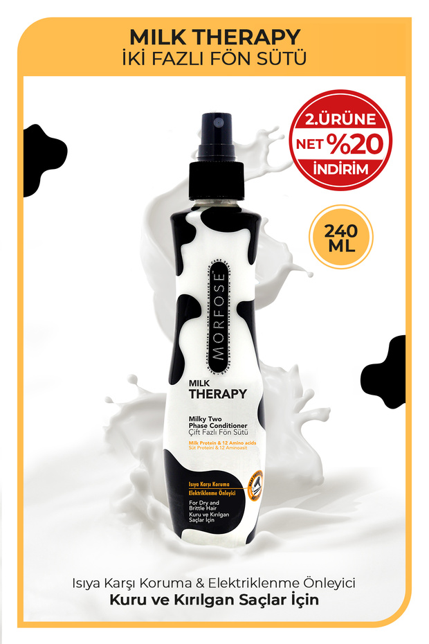 Morfose Milk Therapy Fön Suyu 240 ml - Isıya Karşı Koruma