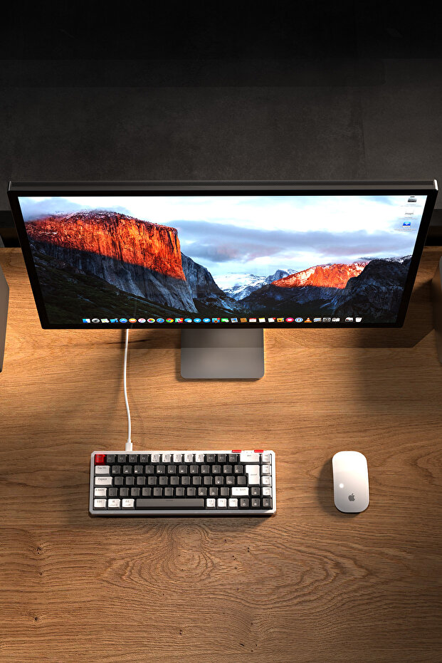 YORU Mini RGB Mekanik Gaming Oyuncu Klavyesi – Outemu Red Switch, Hot-Swap, Anti-Ghosting Gri/Beyaz - 4