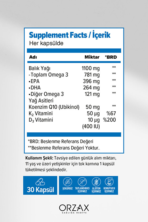 Pulse Balık Yağı 30 Kapsül - 3