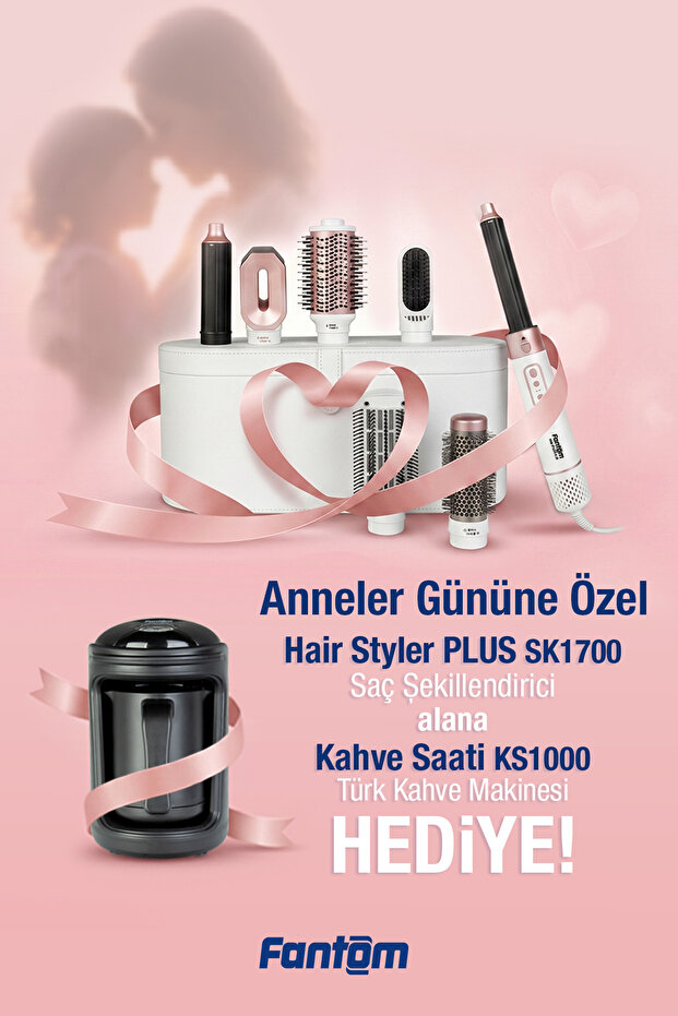 Sk 1700 Hair Styler + Ks 1000 Coffee Maker White with Gifts