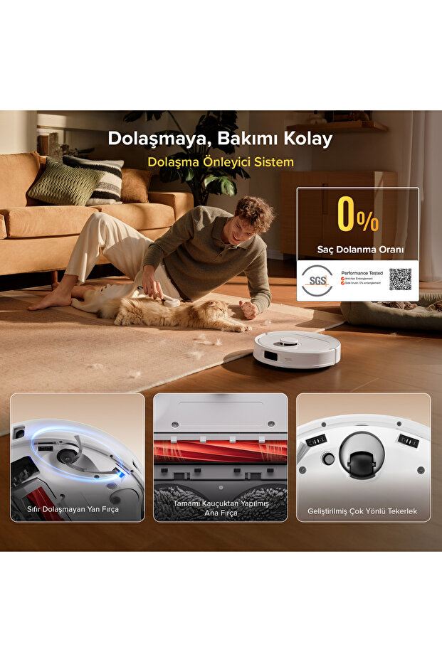 Qrevo L Pro Akıllı Robot Süpürge 18.500 Pa - Beyaz - 5