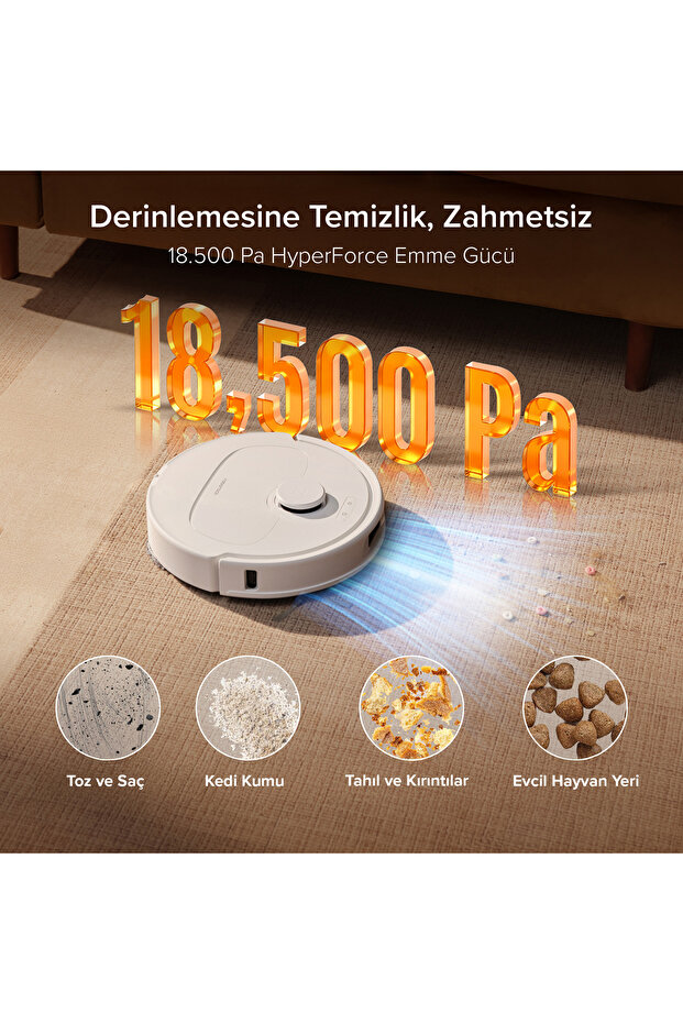 Qrevo L Pro Akıllı Robot Süpürge 18.500 Pa - Beyaz - 4